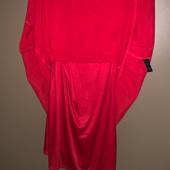 AGB Bold Red Sleeveless Midi Dress - Picture 6 of 6